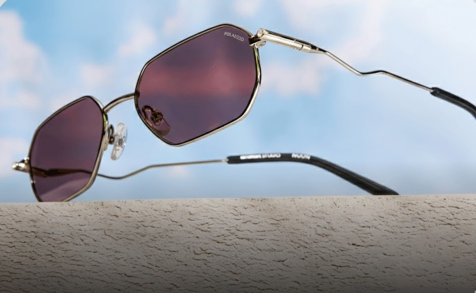 Black Geometric Sunglasses for Men and Women