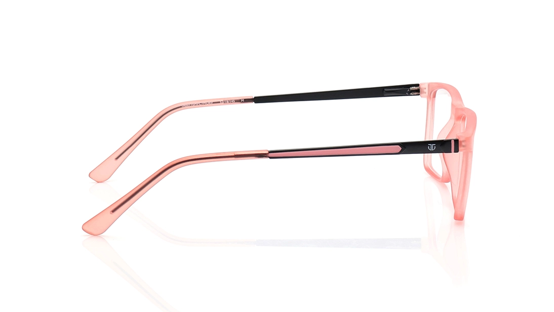 Peach Rectangle Eyeglasses for Men