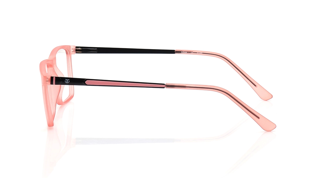 Peach Rectangle Eyeglasses for Men