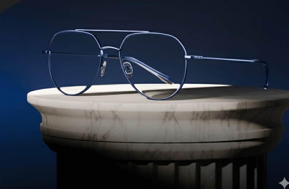 Black Aviator Eyeglasses for Men