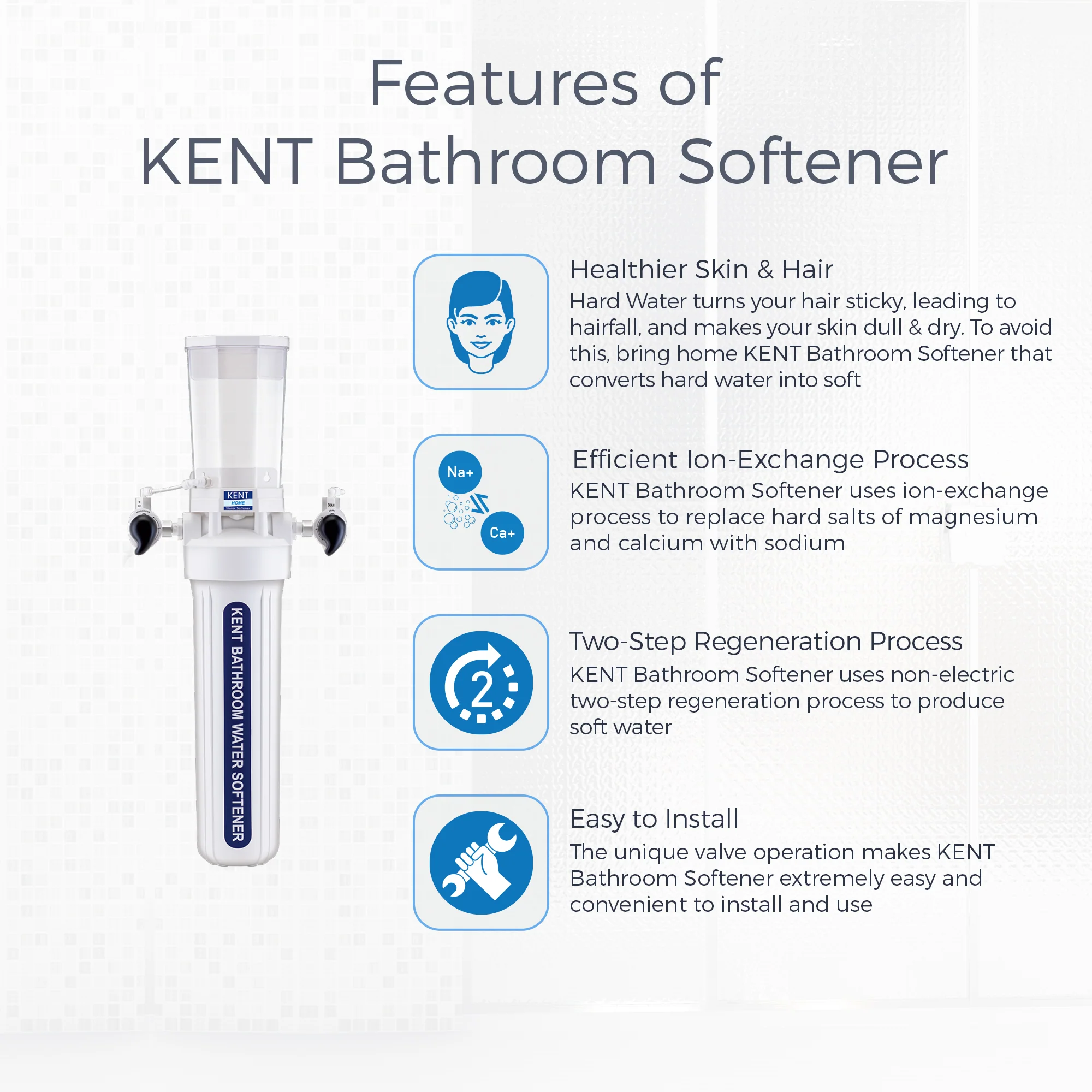 KENT Bathroom Water Softener